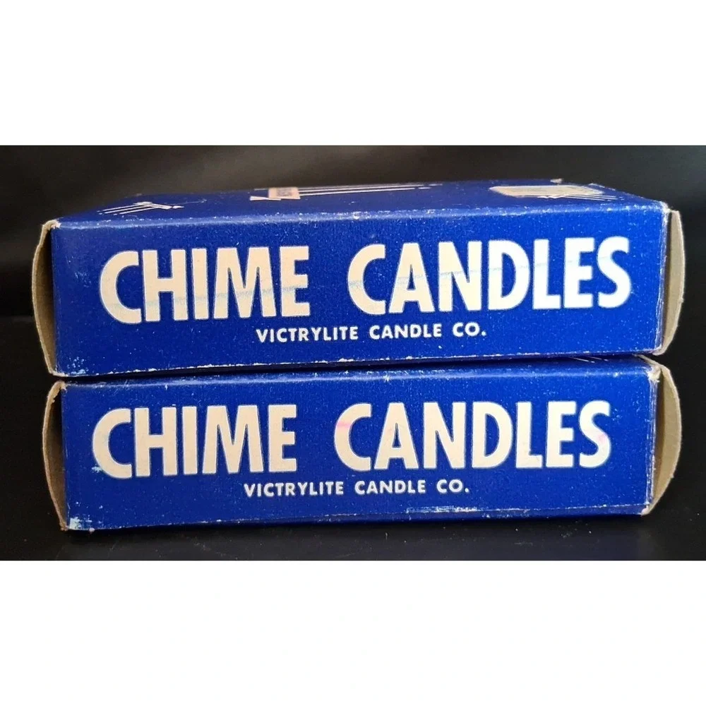 Vintage Chime Candles Red No. 204 in 2 boxes 20 total unused 4
